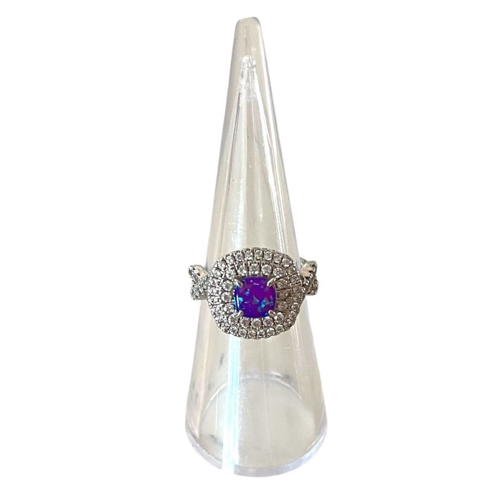 Bomb Party Fire Opal Silver Ring